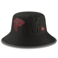 Men's Atlanta Falcons New Era Black 2018 Training Camp Primary Bucket Hat 3061028